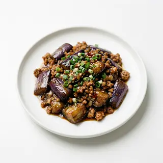 33.Berenjenas Salteadas Con Carne Al Estilo Chino