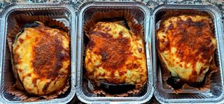 Berenjena gratinada de verduras