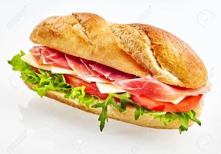 Sandwich cu prosciutto crudo