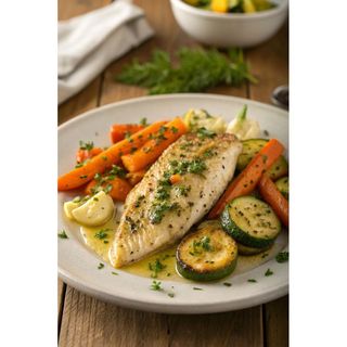 Suprema De Dorada Con Verduras