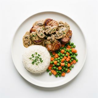 Solomillo Con Champiñones