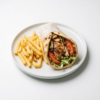 Kebab De Pollo + Patatas