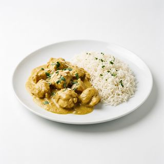 Pollo Korma Con Arroz