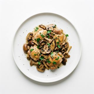 Pollo Con Setas Salteada