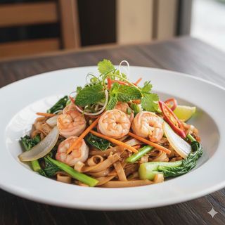 Fideos De Arroz Con Marisco