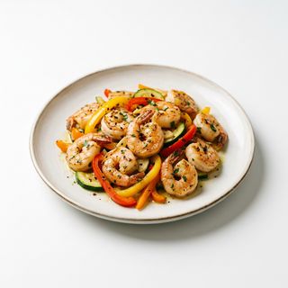 Gambas con verduras