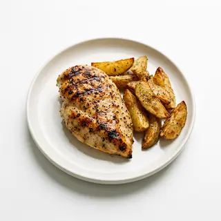 Filete De Pollo A La Plancha Con Patatas