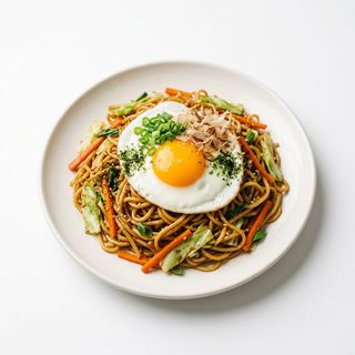 Yakisoba Con Verduras Y Huevo