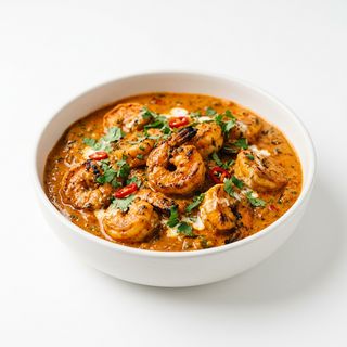 Tikka Masala de Camarão