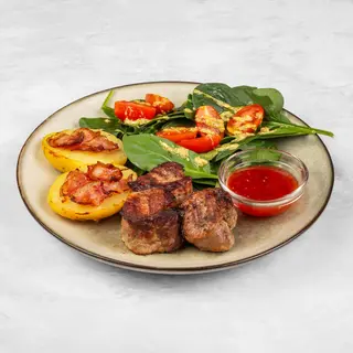 Solomillo de cerdo con patatas