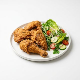 3. Pollo Broaster (4 Uds.) Con Ensalada