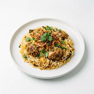 Plato De Biryani De Pollo