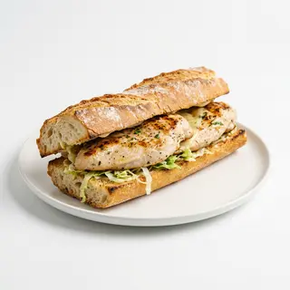Bocadillo Caliente De Pechuga Sola