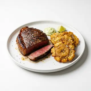 Bistec De Ternera Con Patacones