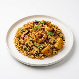 31 King prawn biryani