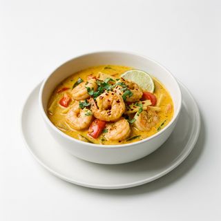 Kokosowe curry z krewetkami