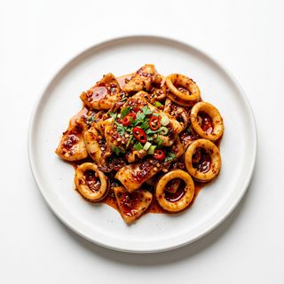Calamares Con Salsa Picante