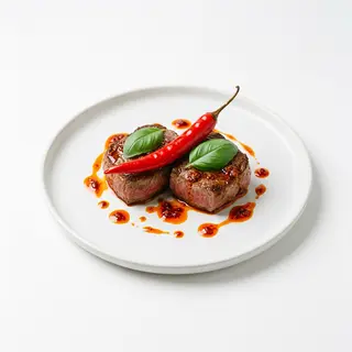 Solomillo con guindilla larga