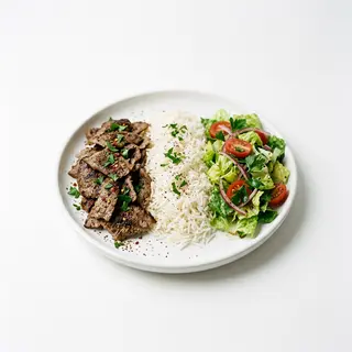 Plato Kebab (Arroz Y Ensalada)