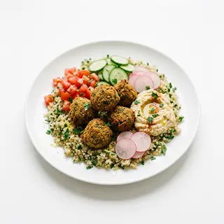 Ensalada De Falafel Casera