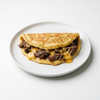 Panqueca de Costela com Cheddar