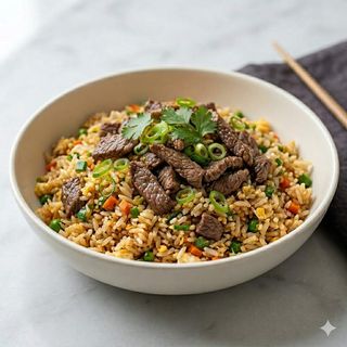 56.Riso saltato alla vietnamita con manzo 越南牛肉饭