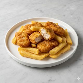 Nuggets De Pollo Con Patatas