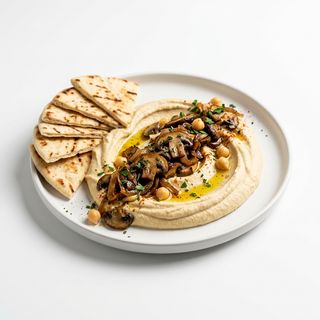 Hummus Con Champiñones