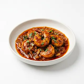 64 Prawn vindaloo