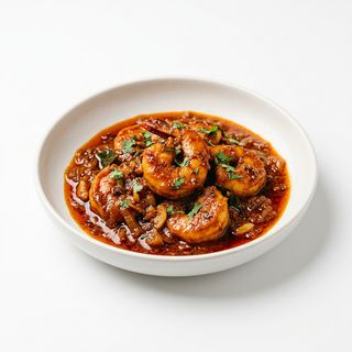 64 Prawn vindaloo