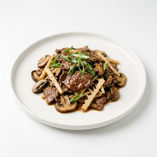 082. Manzo funghi e bambù