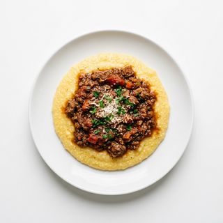 Polenta A La Bolognese