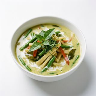 Zielone tajskie curry z warzywami