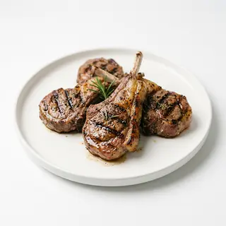 Chuletas de cordero ½ ración