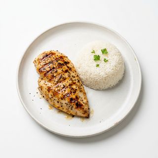 Pechuga De Pollo Con Arroz
