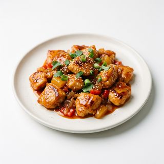 Pollo in salsa agrodolce