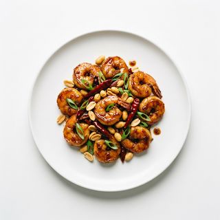 Camarones Con Salsa Gonbao