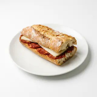 Bocadillo Frío De Chorizo Y Queso