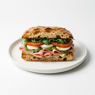 Sándwich Mortadella Al Pesto