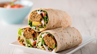 Kebab Pan Durum O Pan Pita Falafel