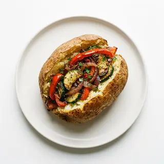 Patata Asada Con Verduras