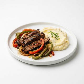 Fajitas + Puré De Patatas