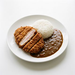 Arroz Con Curry Y Chuleta De Cerdo Crujiente咖喱鸡排饭