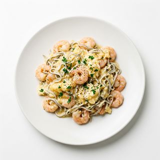 Revuelto De Gulas Y Gambas