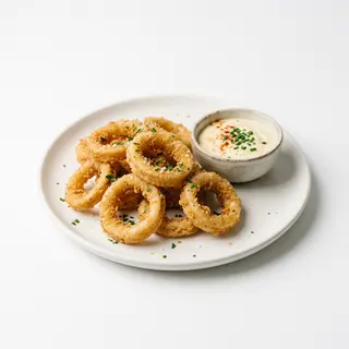Plato De Calamares Con Ajo Y Aceite