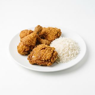 4. Pollo Broaster (4 Uds.) Con Arroz