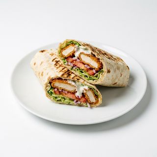 Kebab Con Pollo Empanado