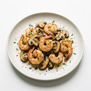 35A.Gambas Con Champiñones