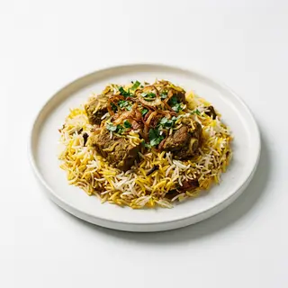 Plato De Biryani De Cordero