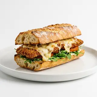 Bocadillo Caliente De Milanesa Con Queso